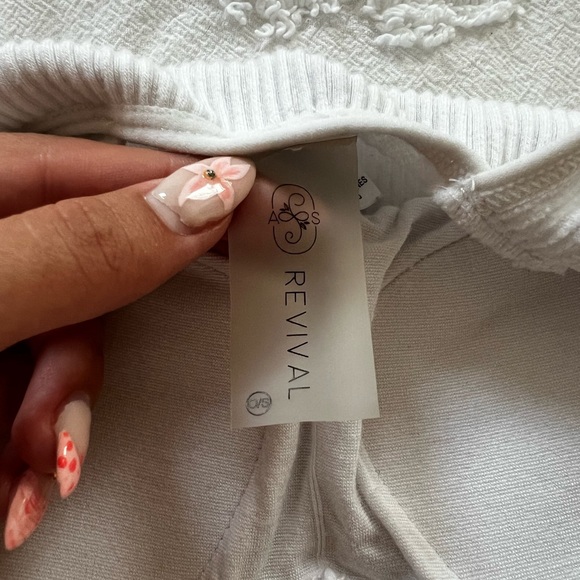 Altar’d State White Ribbed Tank Top - Picture 4 of 4